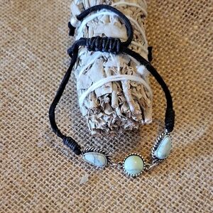 Free People Black and Blue Adjustable Bracelet